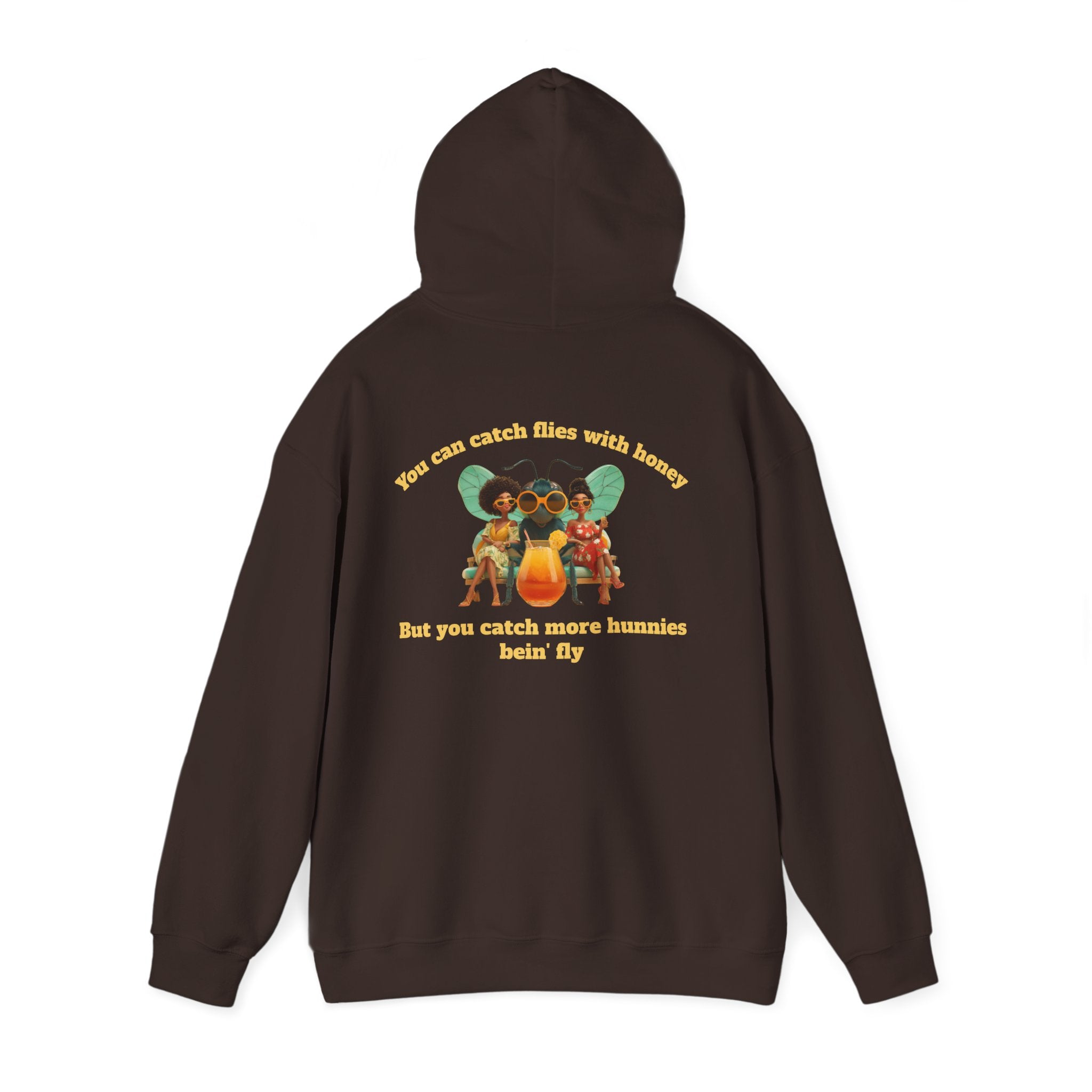 Dark Chocolate / Hoodie: ’Catch More Hunnies’ - Unisex Heavy Blend™ Hooded Sweatshirt - Hoodie