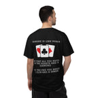 Black / Crew-Neck: Marriage Humor ’Hot Hand’ - Graphic Tee - T-Shirt
