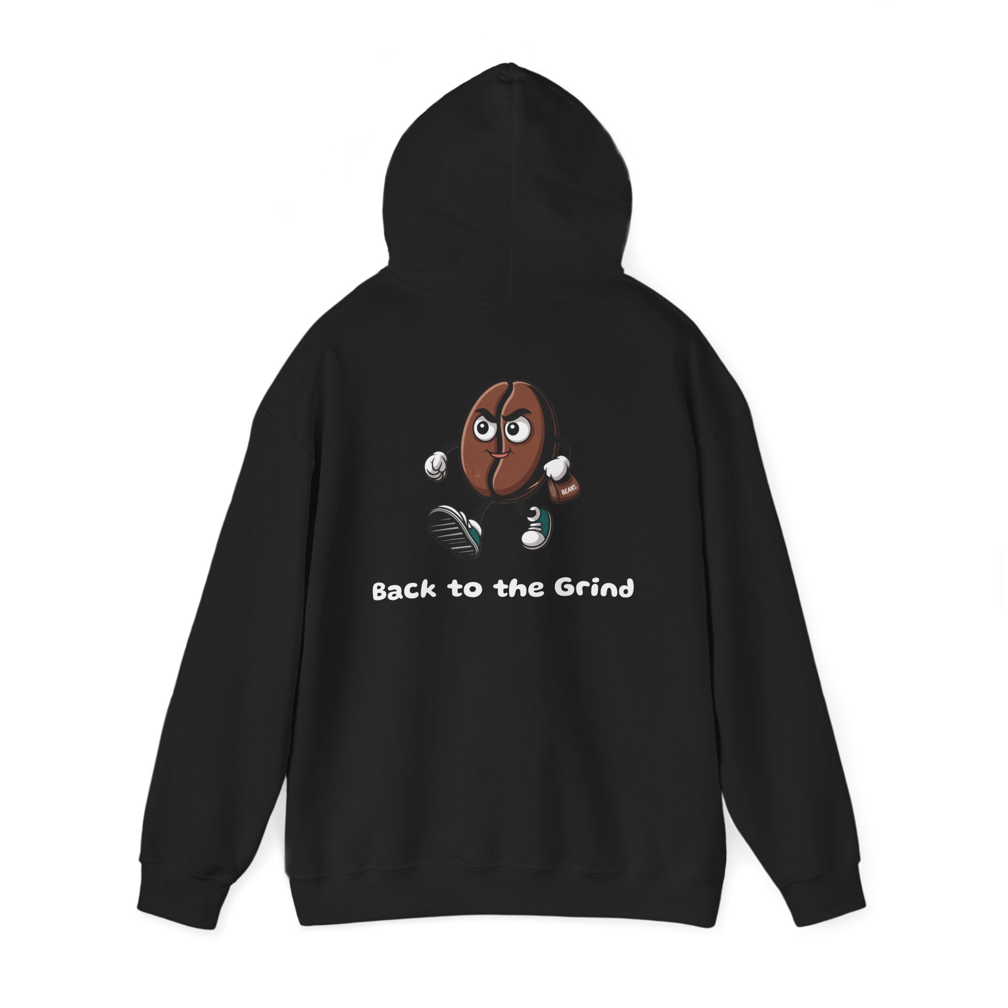 Black / Hoodie: ’Back to the Grind’ - Graphic Pullover - Hoodie