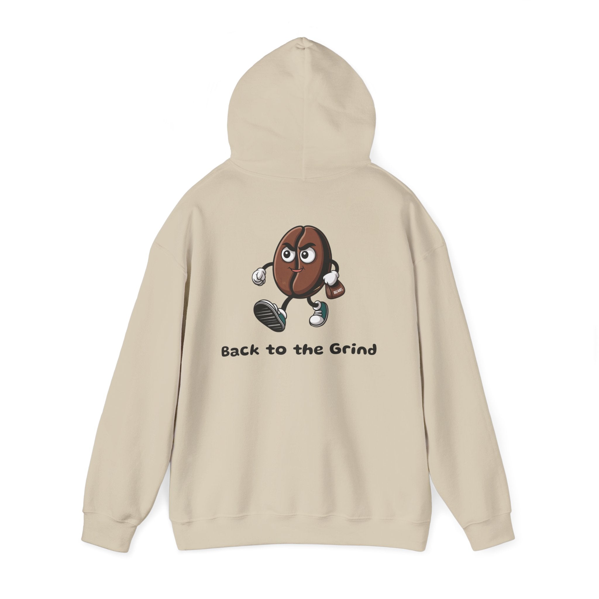 Sand / Hoodie: ’Back to the Grind’ - Graphic Pullover - Hoodie