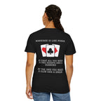 Black / Crew-Neck: Marriage Humor ’Hot Hand’ - Graphic Tee - T-Shirt