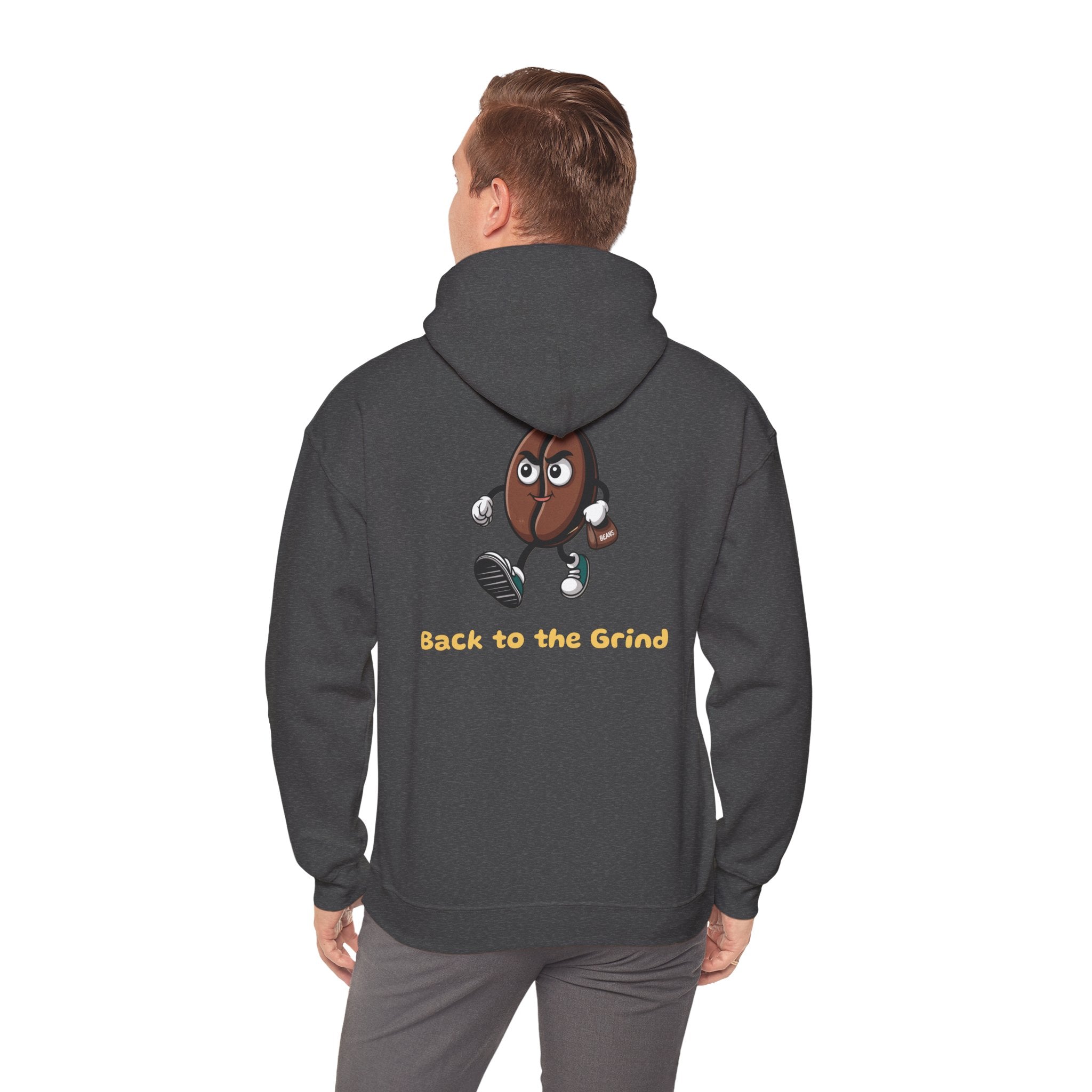 Dark Heather / Hoodie: ’Back to the Grind’ - Graphic Pullover - Hoodie