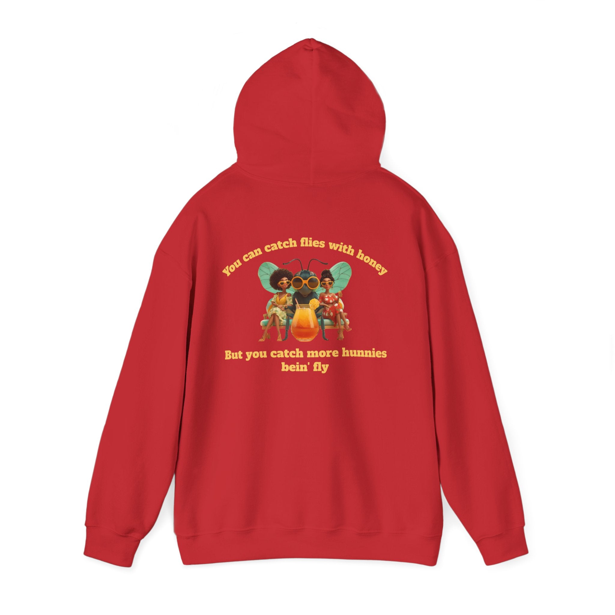 Red / Hoodie: ’Catch More Hunnies’ - Unisex Heavy Blend™ Hooded Sweatshirt - Hoodie
