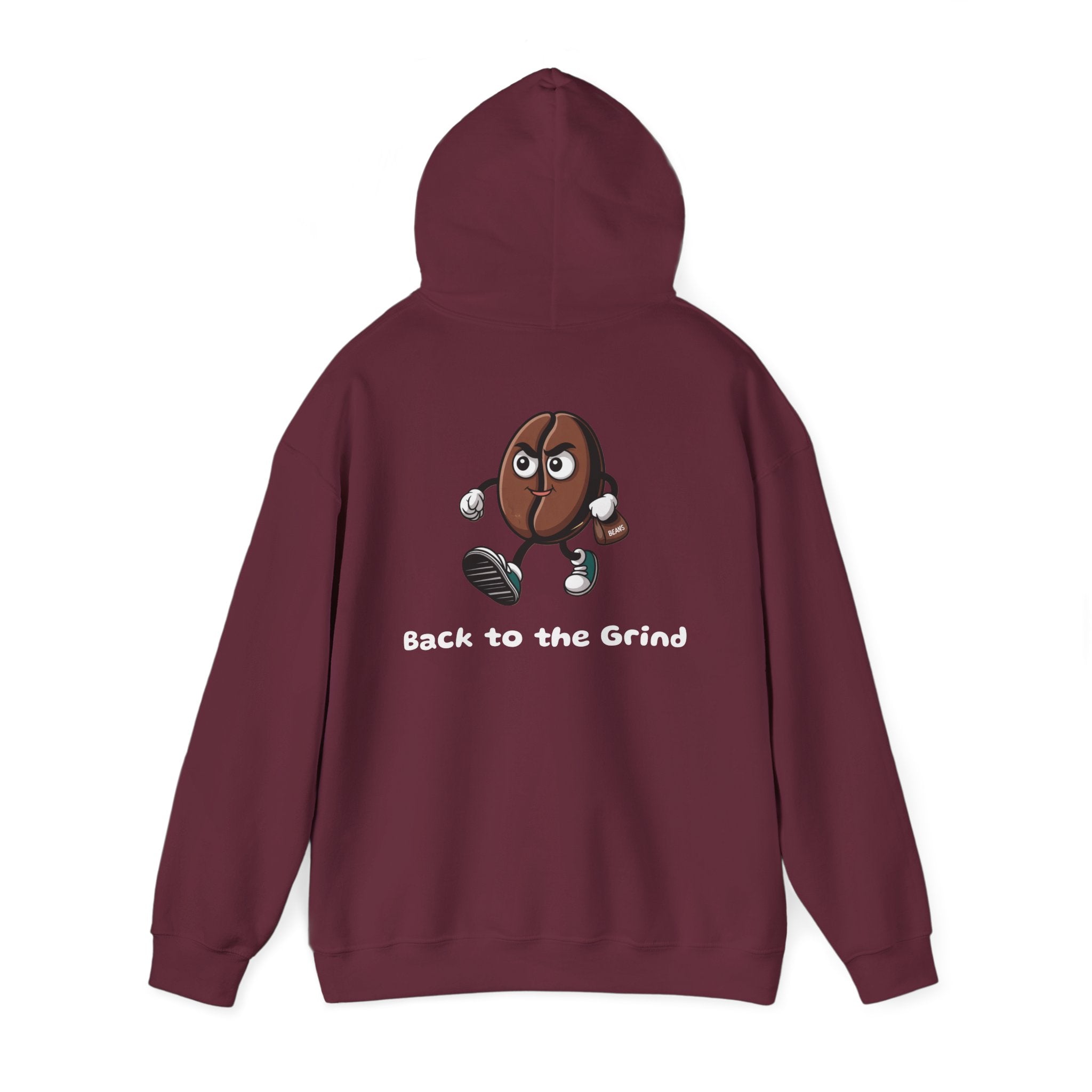 Maroon / Hoodie: ’Back to the Grind’ - Graphic Pullover - Hoodie