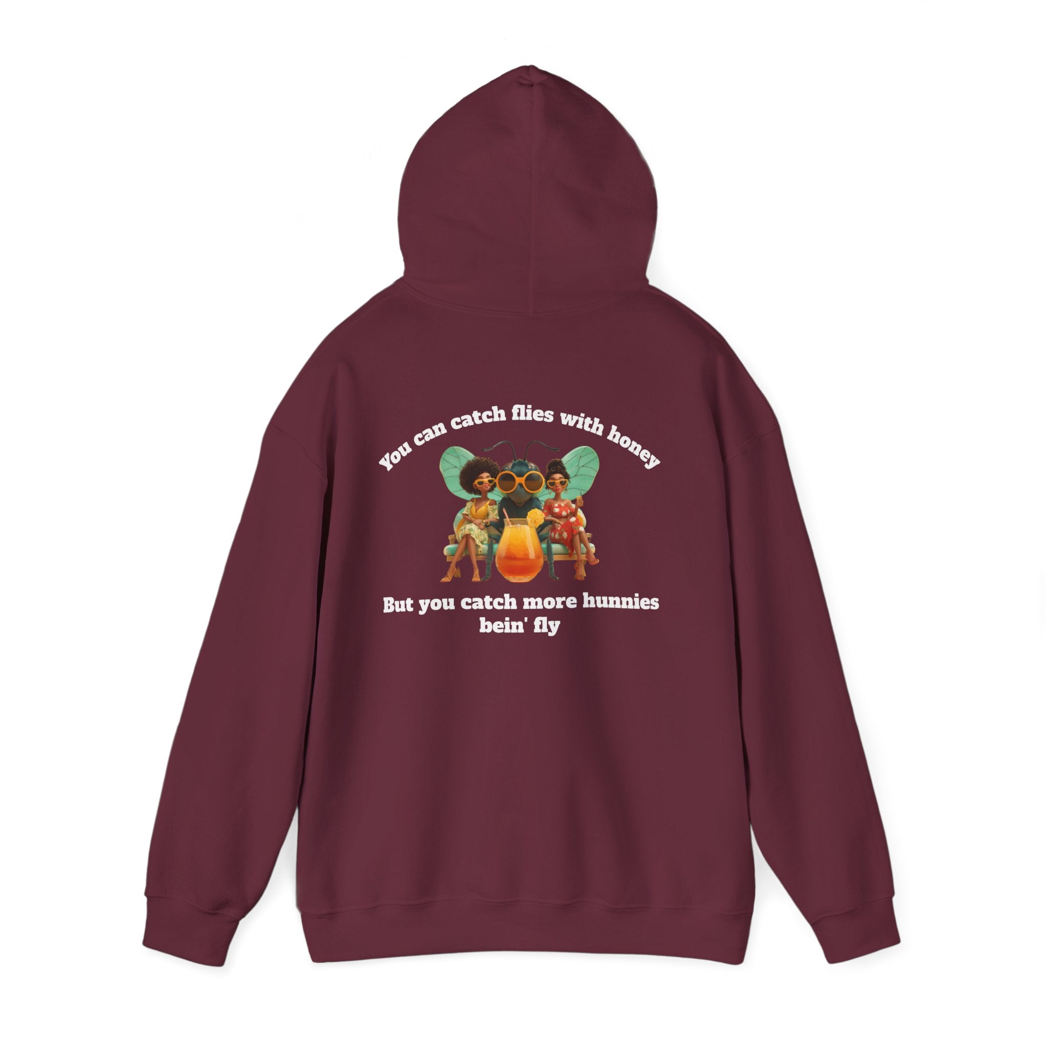 Maroon / Hoodie: ’Catch More Hunnies’ - Unisex Heavy Blend™ Hooded Sweatshirt - Hoodie