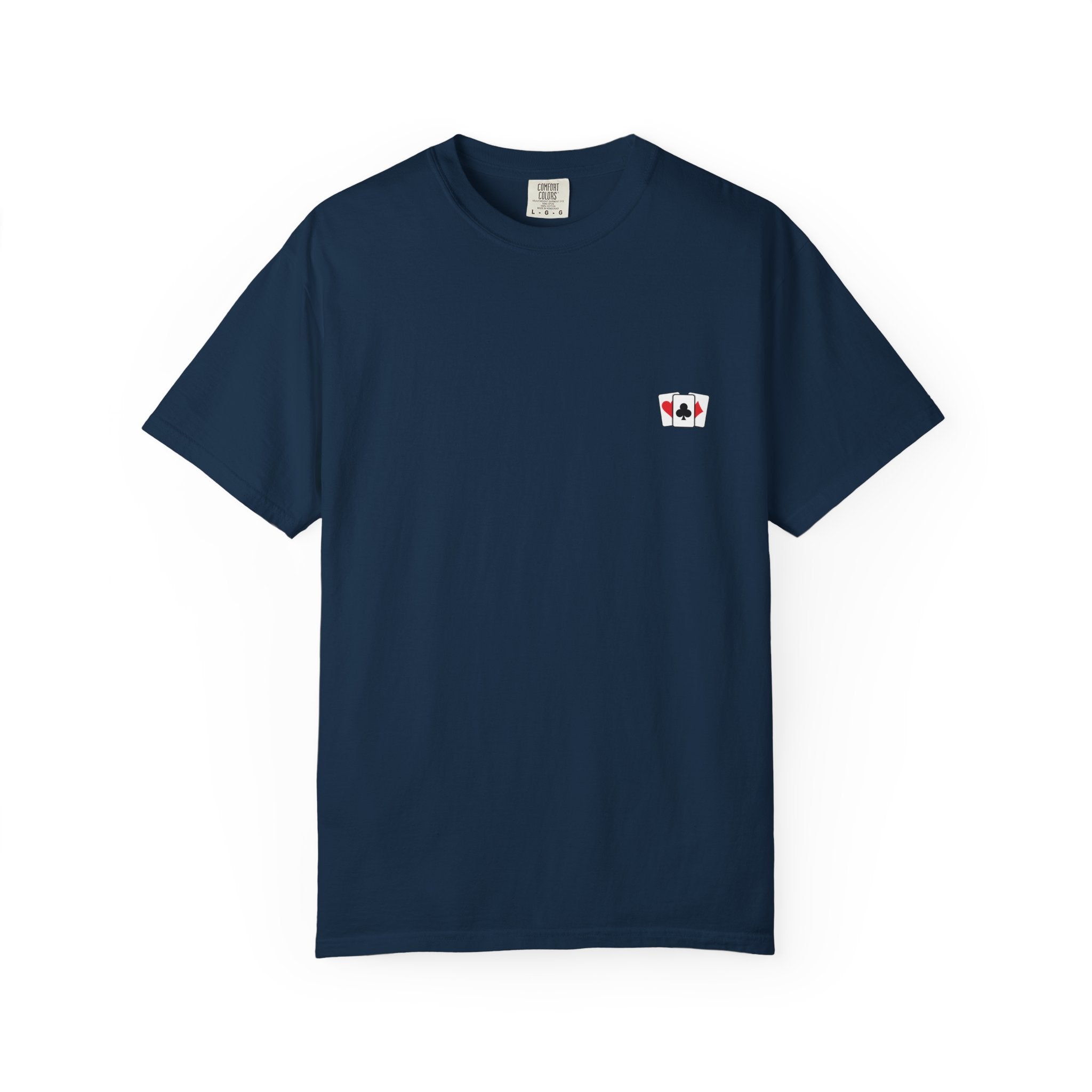 True Navy / Crew-Neck: Marriage Humor ’Hot Hand’ - Graphic Tee - T-Shirt