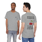 Athletic Heather / Graphic Tee — ’Proppa Ganda’ Cherries Funny Tee - T-Shirt