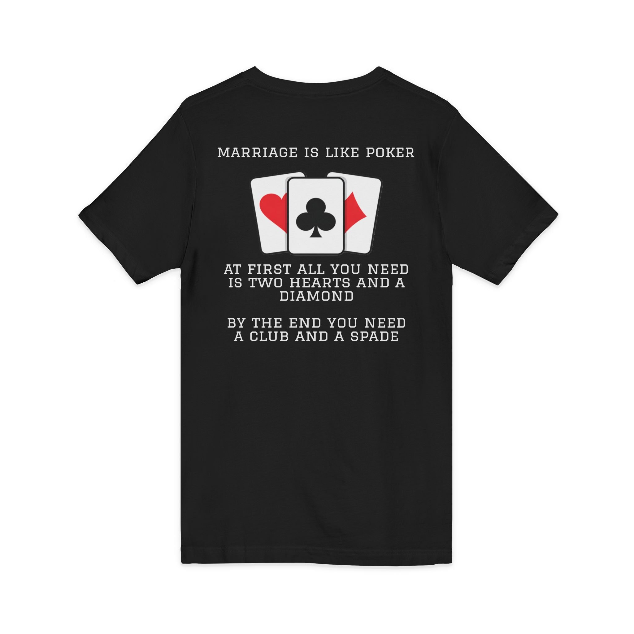 Black / V-Neck: Marriage Humor - ’Hot Hand’ Graphic Tee - V-neck