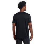 Black / Crew-Neck Performance Soft: ’The M is silent’ - Graphic Tee - T-Shirt