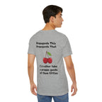 Athletic Heather / Graphic Tee — ’Proppa Ganda’ Cherries Funny Tee - T-Shirt