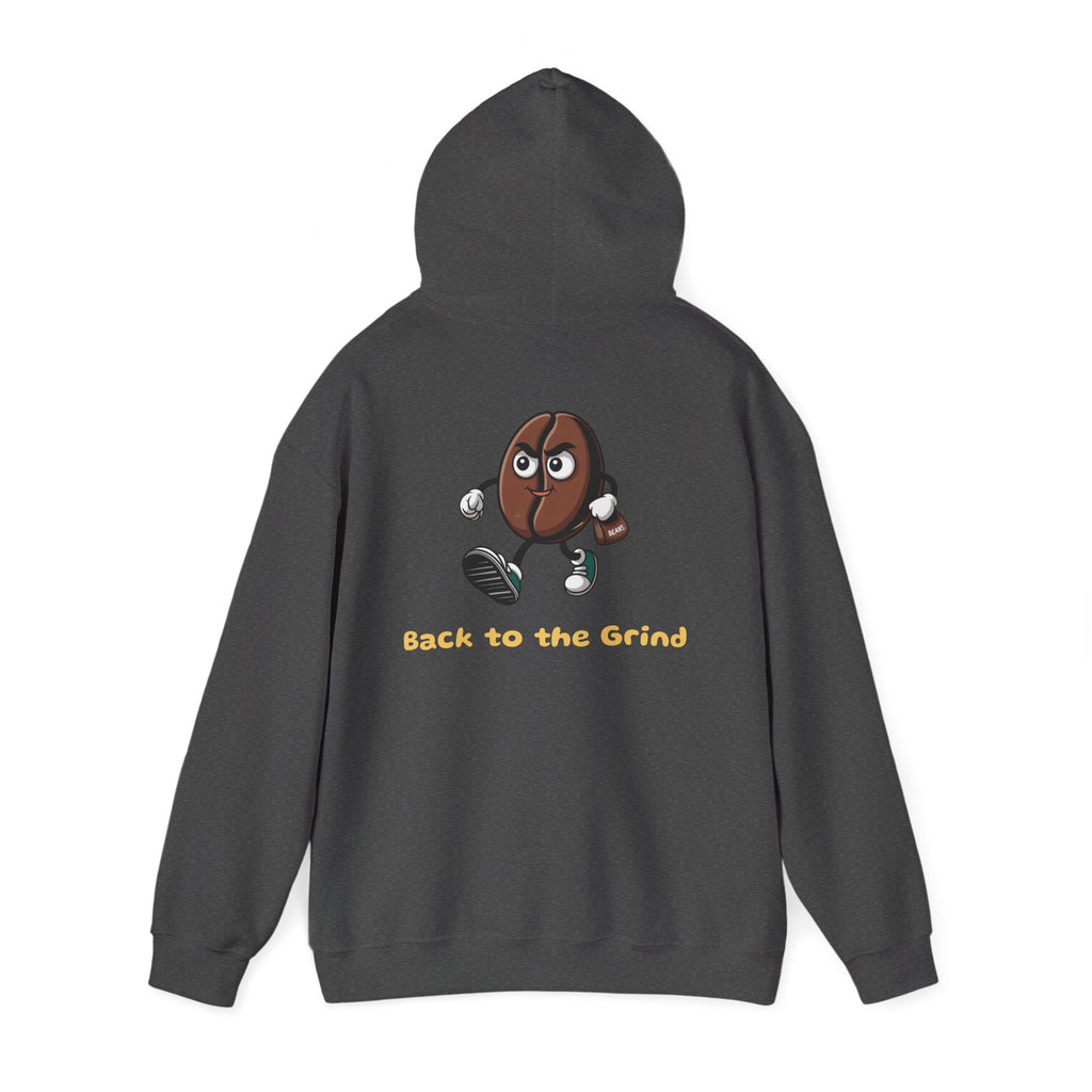 Dark Heather / Hoodie: ’Back to the Grind’ - Graphic Pullover - Hoodie