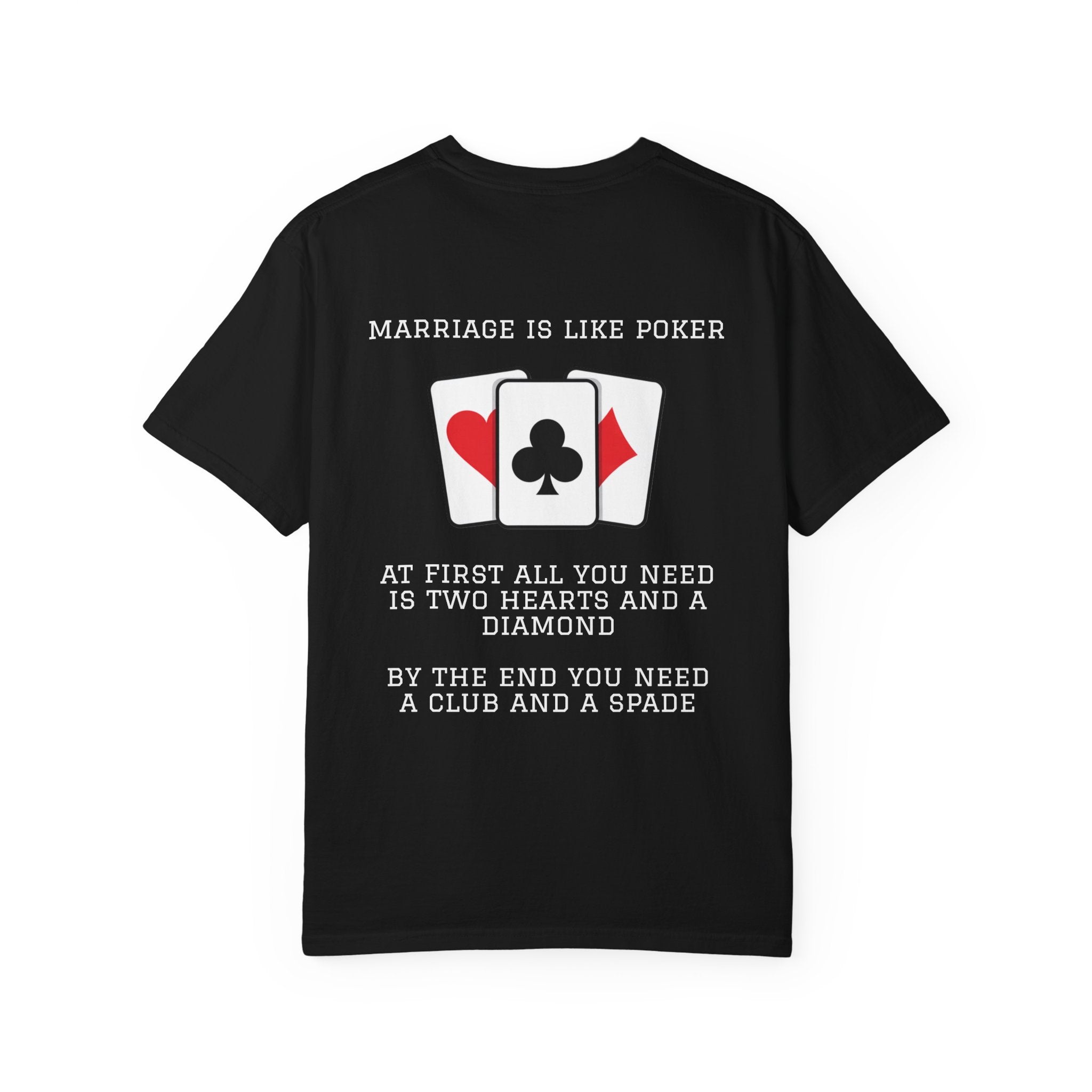 Black / Crew-Neck: Marriage Humor ’Hot Hand’ - Graphic Tee - T-Shirt
