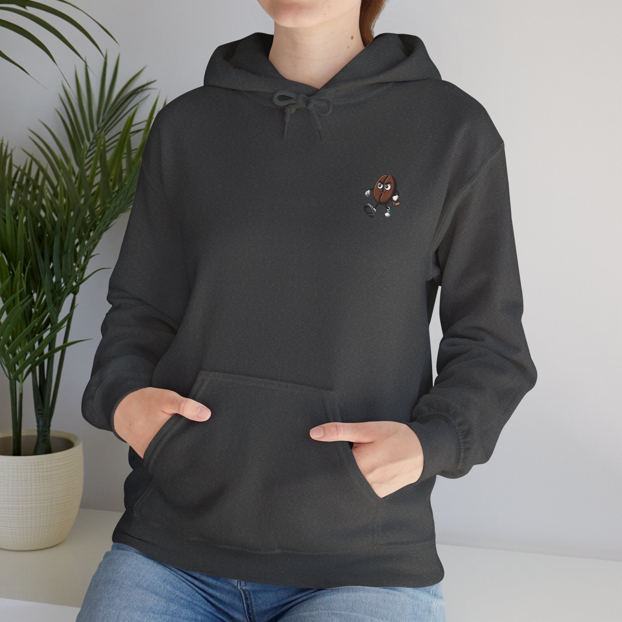 Dark Heather / Hoodie: ’Back to the Grind’ - Graphic Pullover - Hoodie