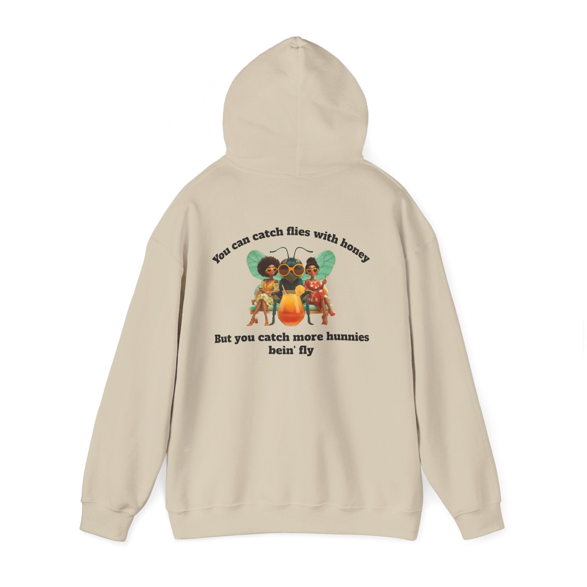 Sand / Hoodie: ’Catch More Hunnies’ - Unisex Heavy Blend™ Hooded Sweatshirt - Hoodie