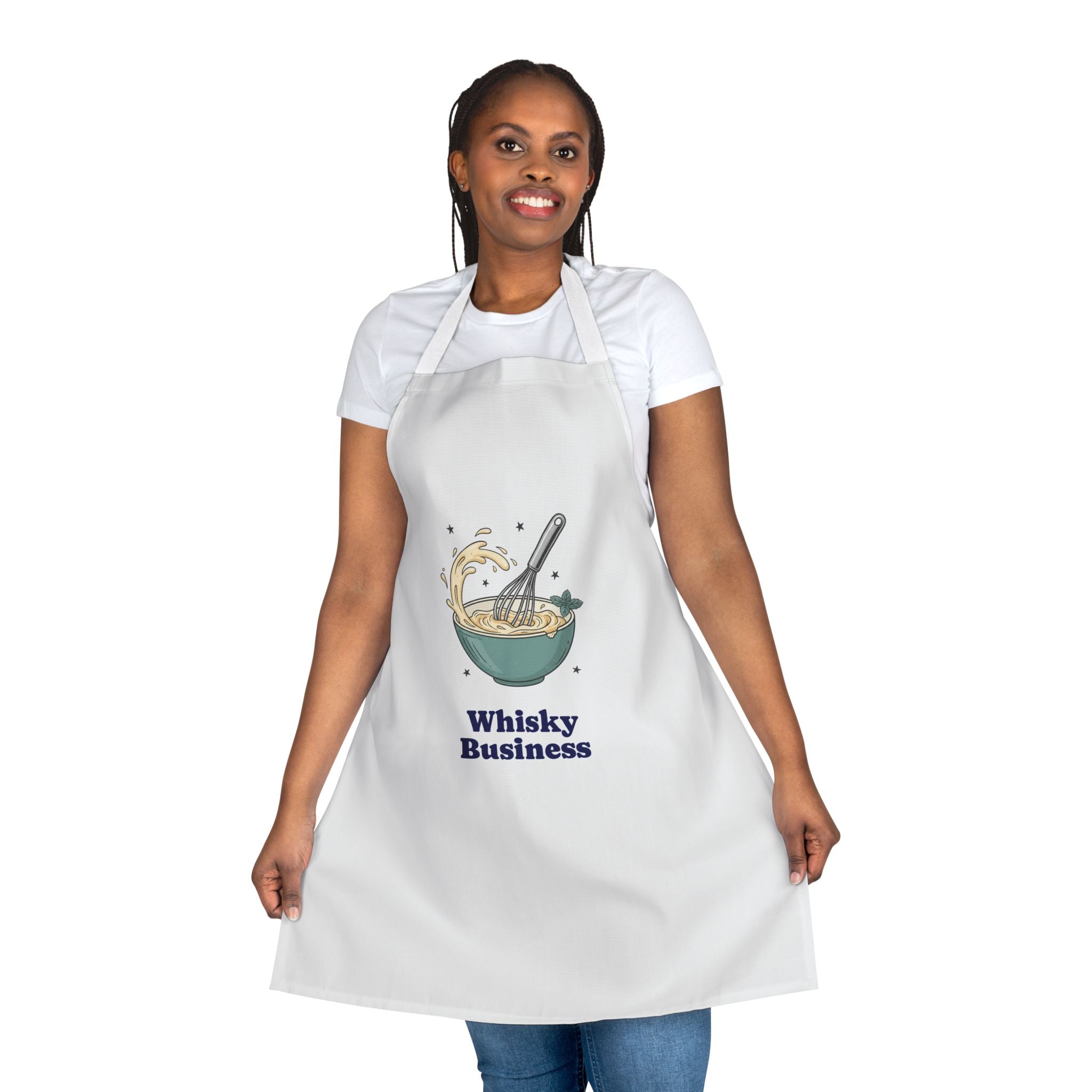 White / Apron: “Whisky Business” Cooking Apron - All Over Prints