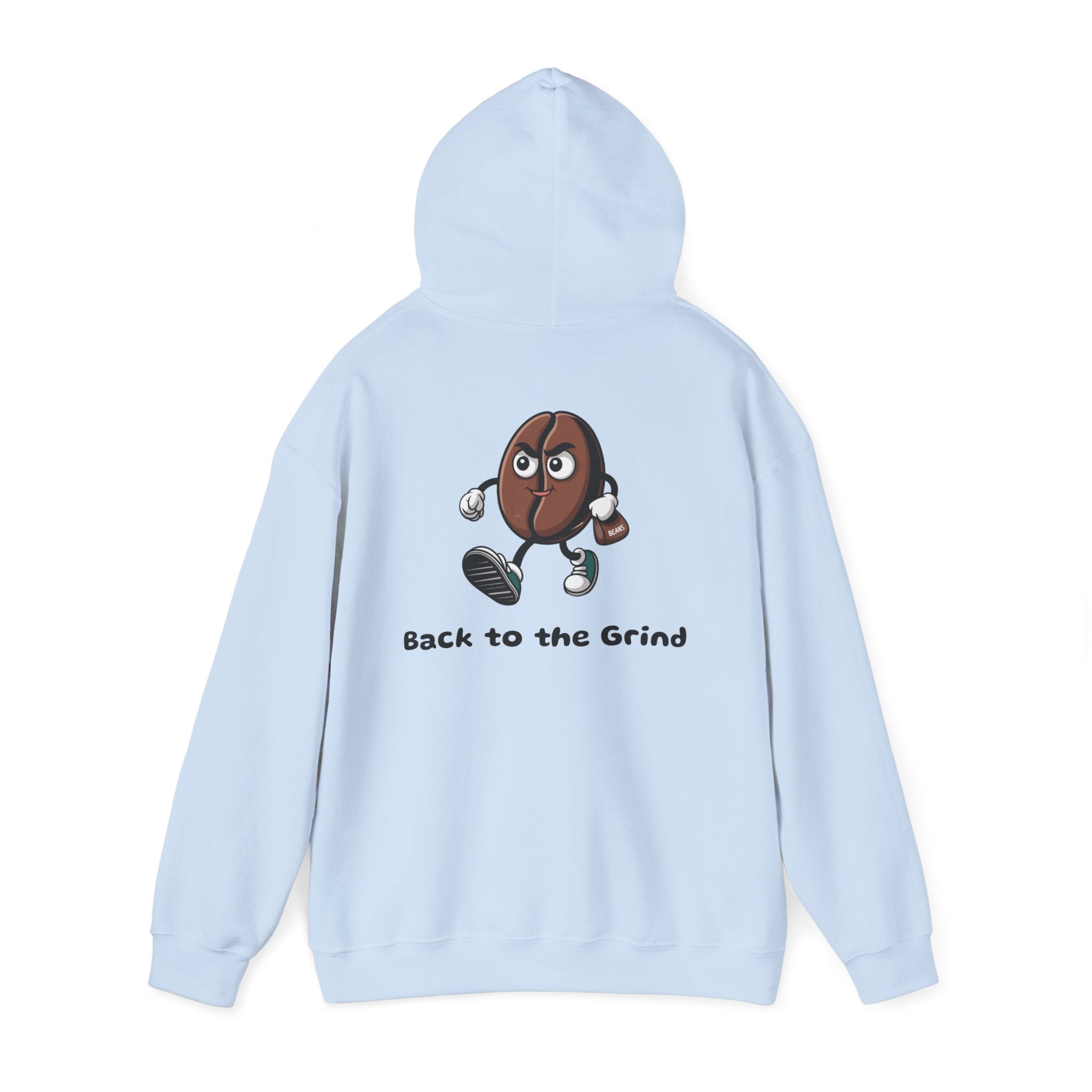 Light Blue / Hoodie: ’Back to the Grind’ - Graphic Pullover - Hoodie