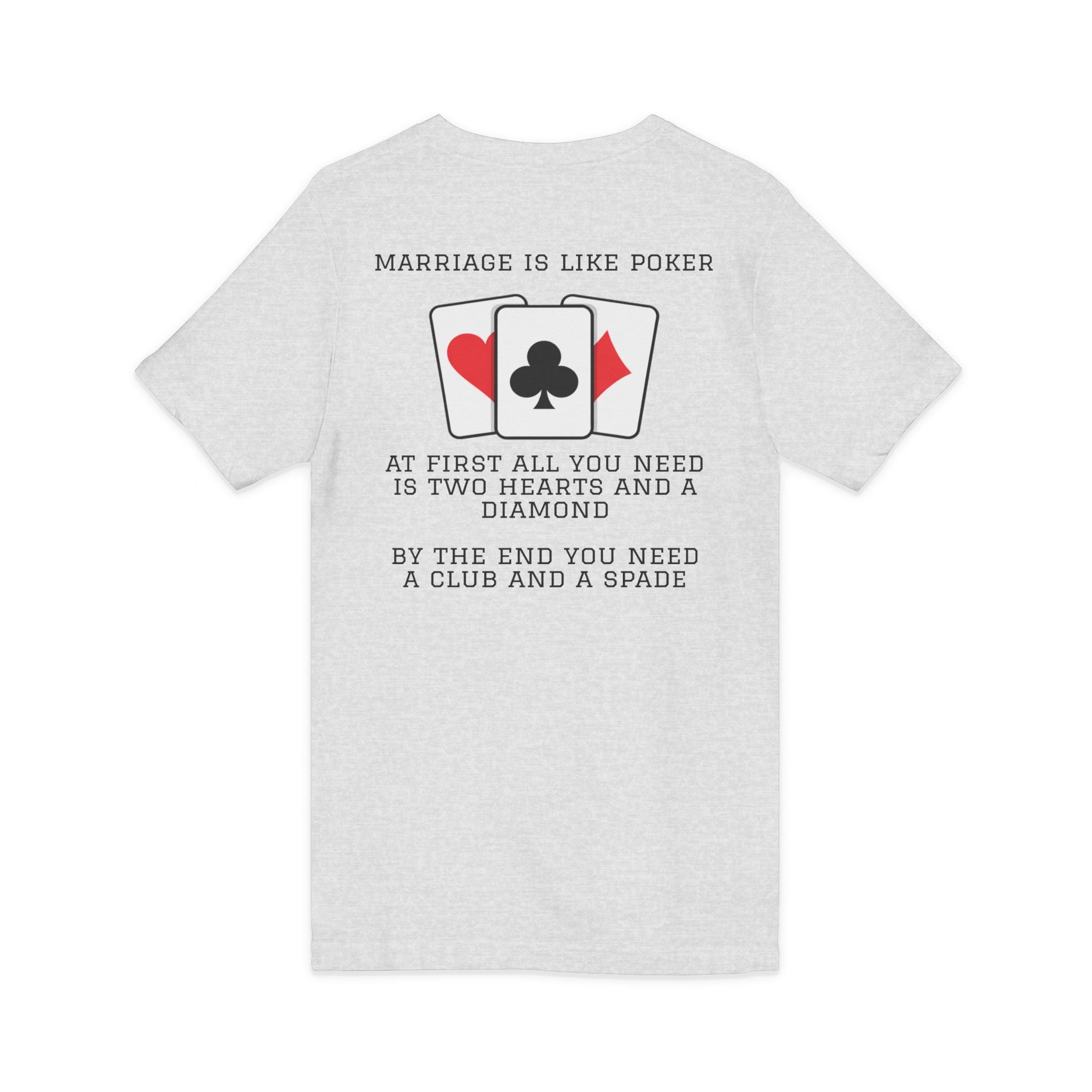 Ash / V-Neck: Marriage Humor - ’Hot Hand’ Graphic Tee - V-neck