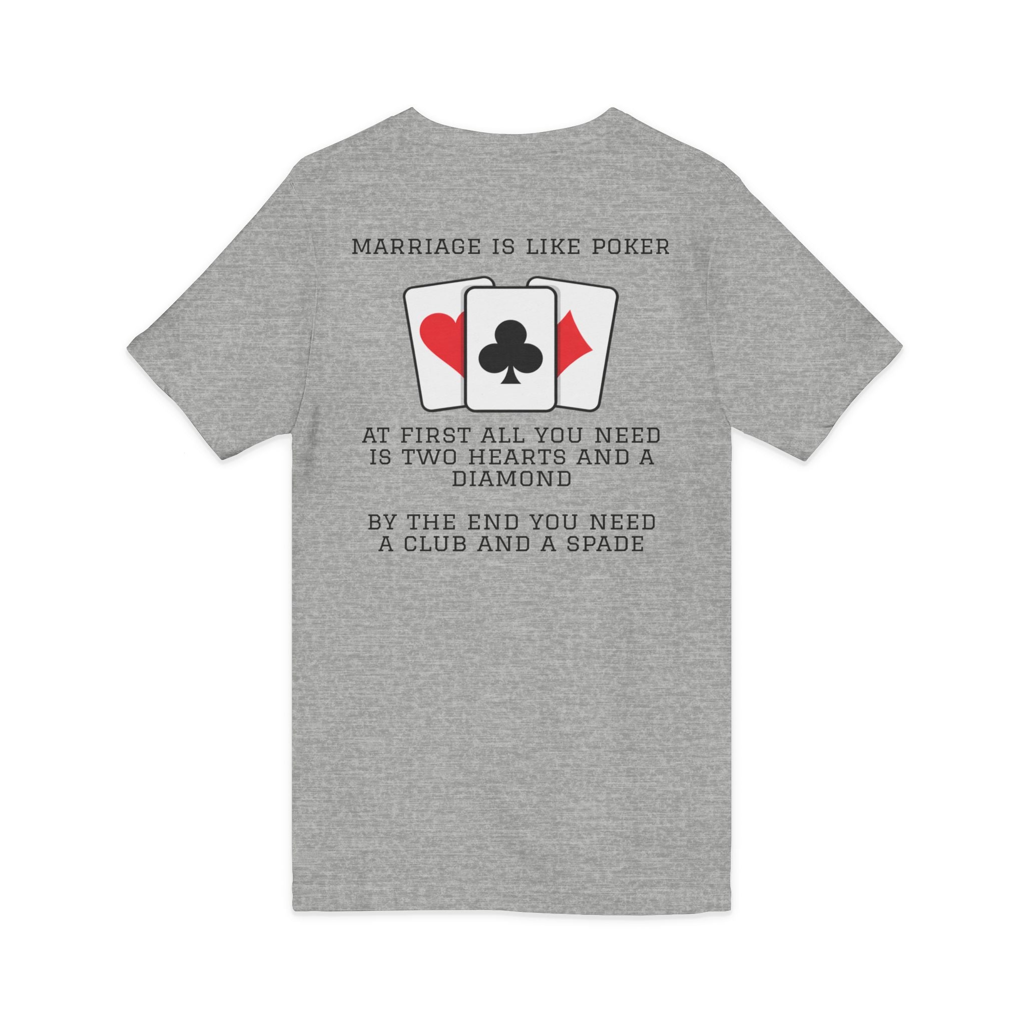 Athletic Heather / V-Neck: Marriage Humor - ’Hot Hand’ Graphic Tee - V-neck