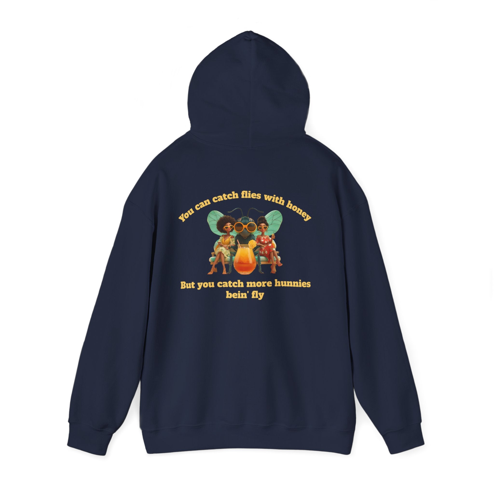Navy / Hoodie: ’Catch More Hunnies’ - Unisex Heavy Blend™ Hooded Sweatshirt - Hoodie