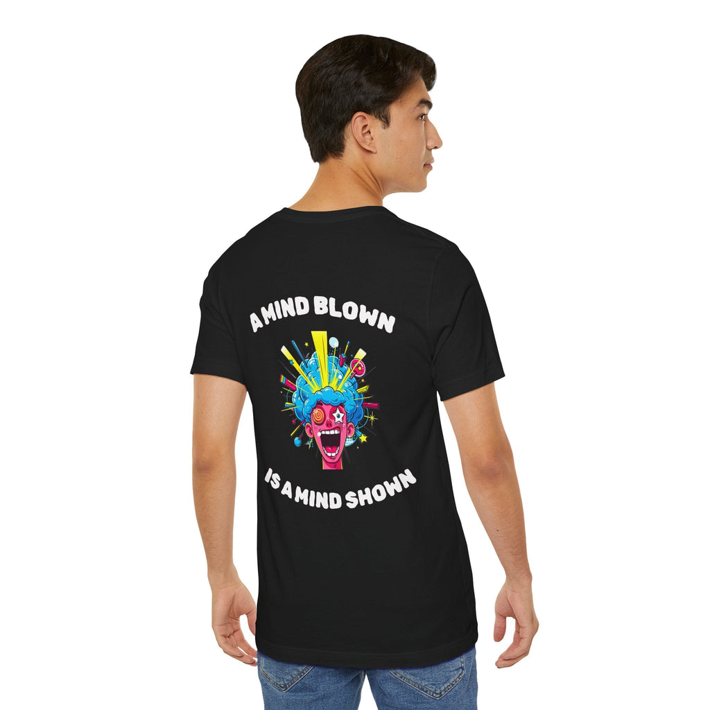 Black / ’A Mind Blown Is A Mind Shown’ Retro Pop Art T-Shirt - T-Shirt