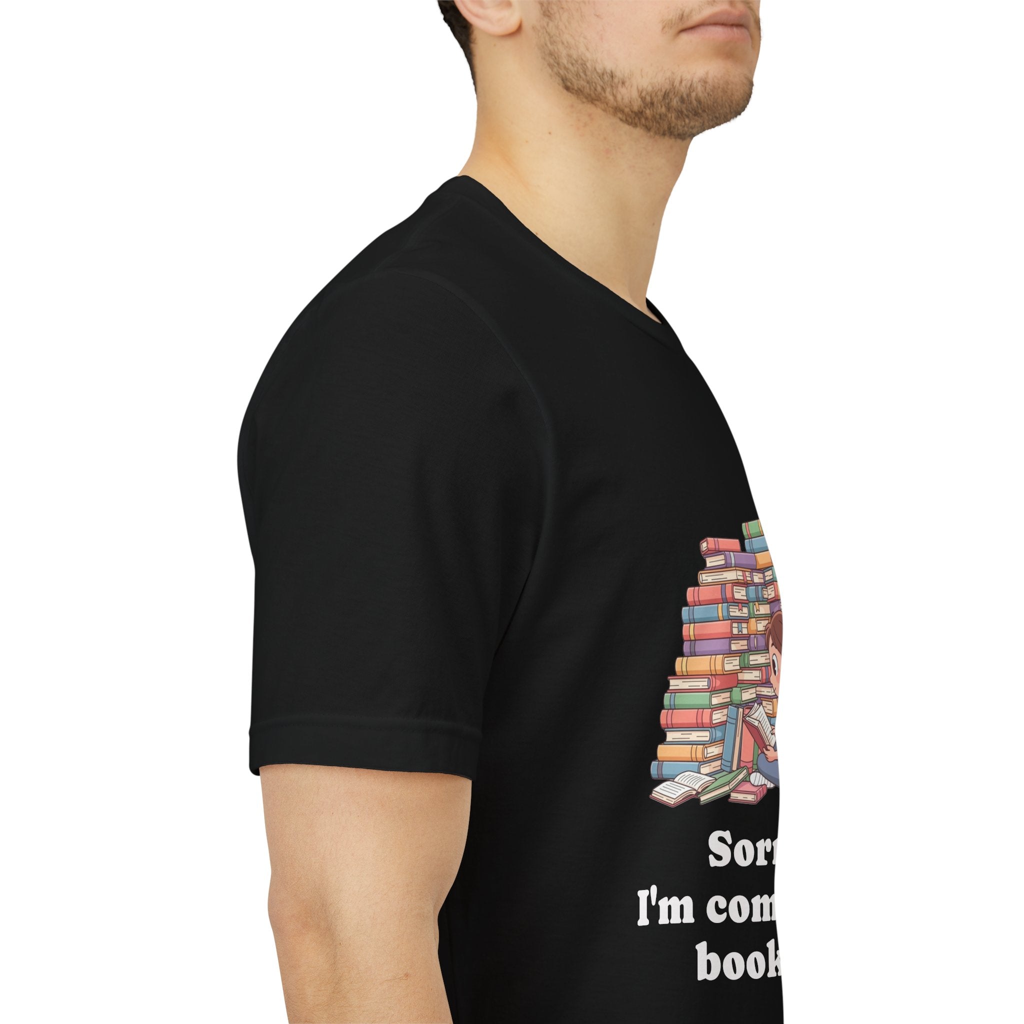 Black / Booked for the Night T-Shirt, ’Booked’ Reading Lover Tee - T-Shirt