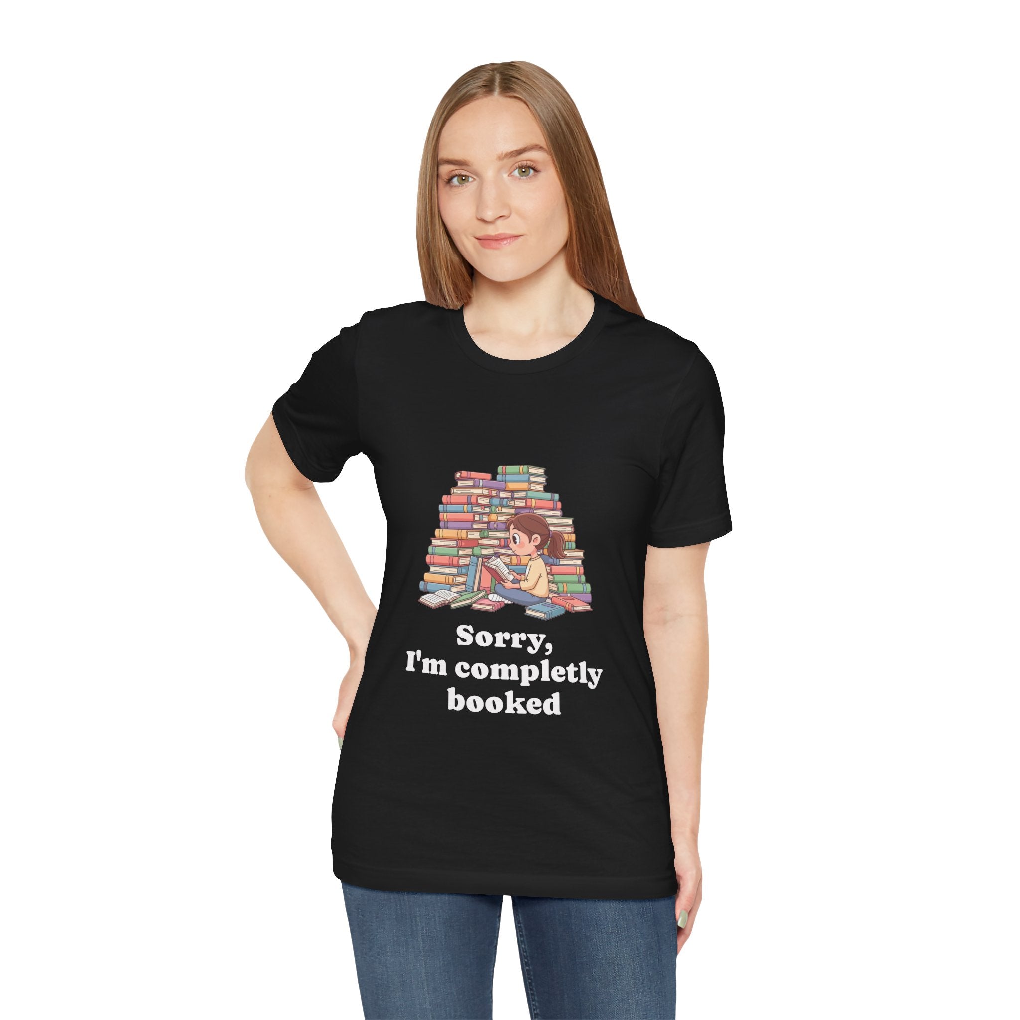Booked for the Night T-Shirt — 'Booked' Reading Lover Tee – Fashin