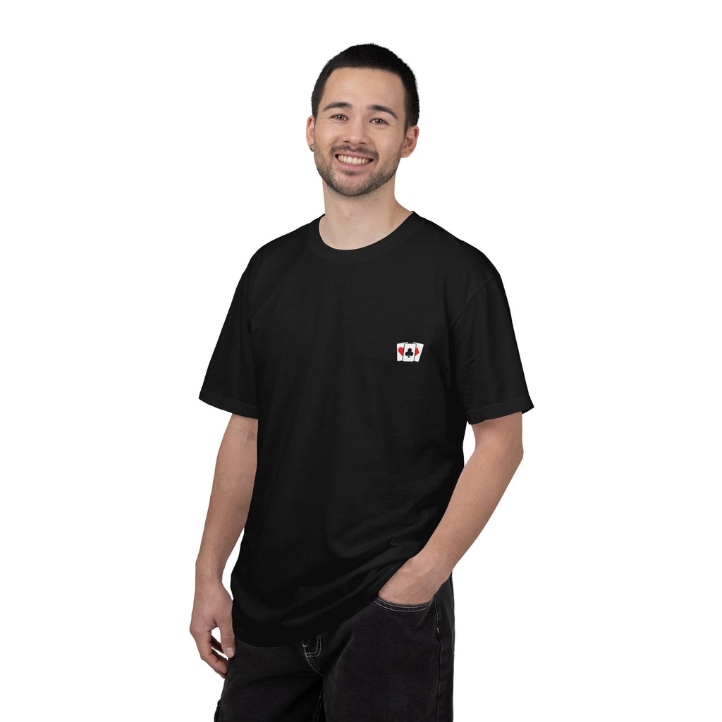Black / Crew-Neck: Marriage Humor ’Hot Hand’ - Graphic Tee - T-Shirt