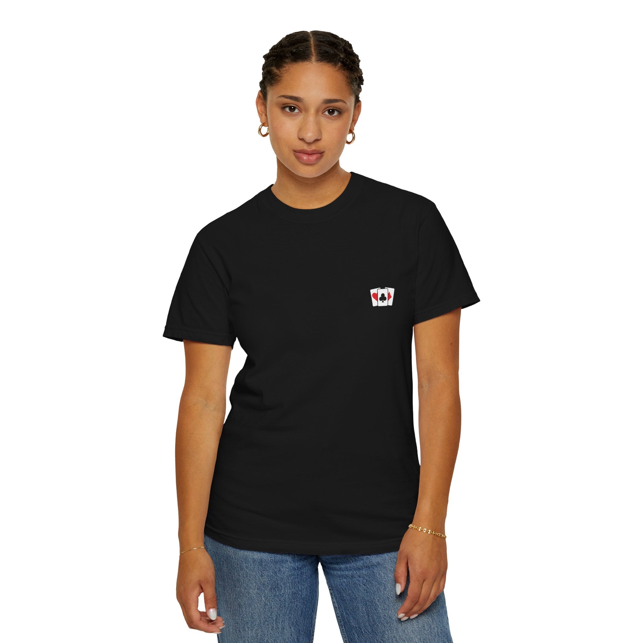 Black / Crew-Neck: Marriage Humor ’Hot Hand’ - Graphic Tee - T-Shirt