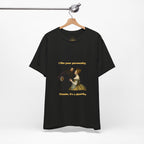 Black Heather / Crew-Neck: ’Personality Disorder’ - Graphic Tee - T-Shirt