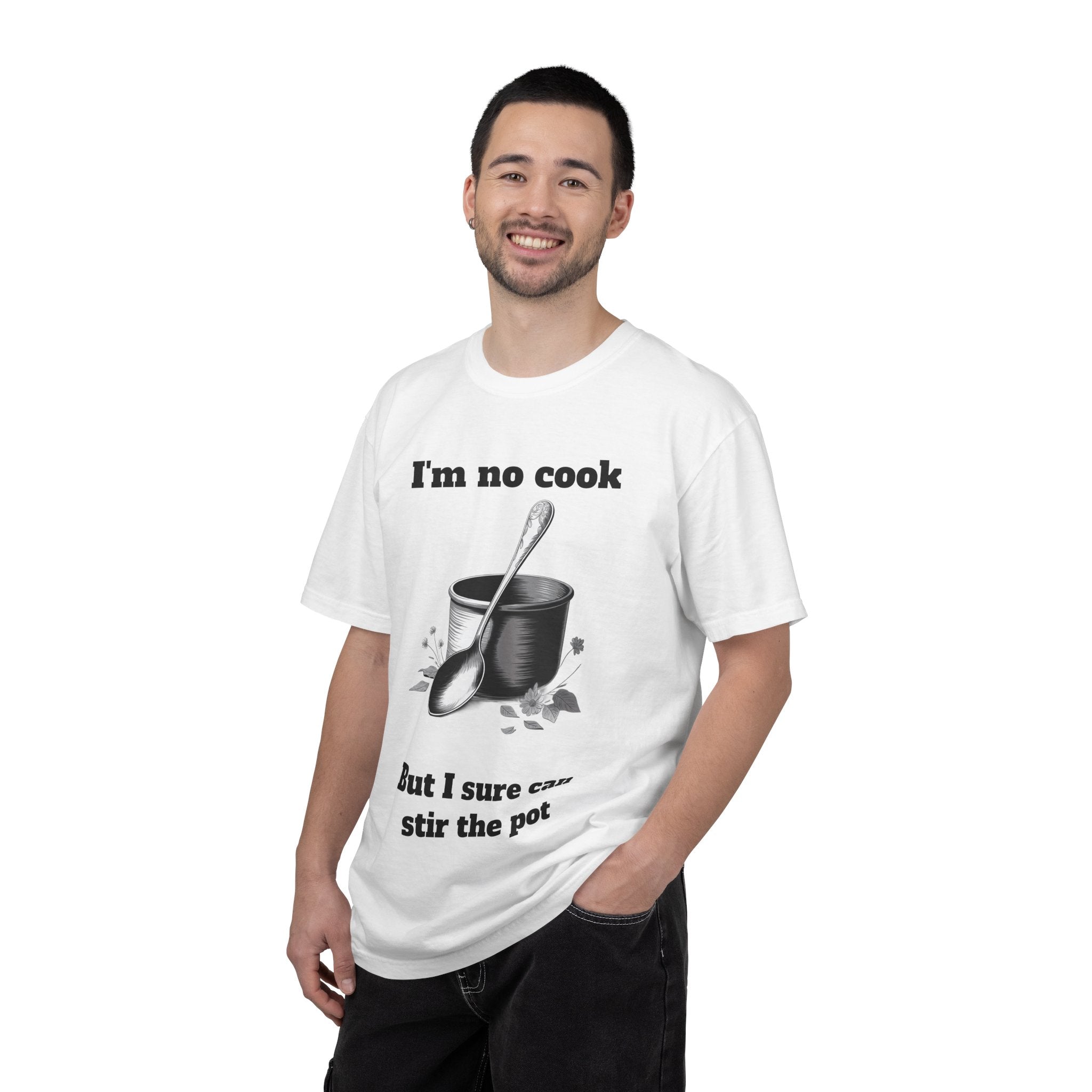 White / Crew Neck: “Stir the Pot” - Graphic Tee - T-Shirt