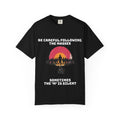 Black / Crew-Neck: ’The M is silent’ - Graphic Tee - T-Shirt