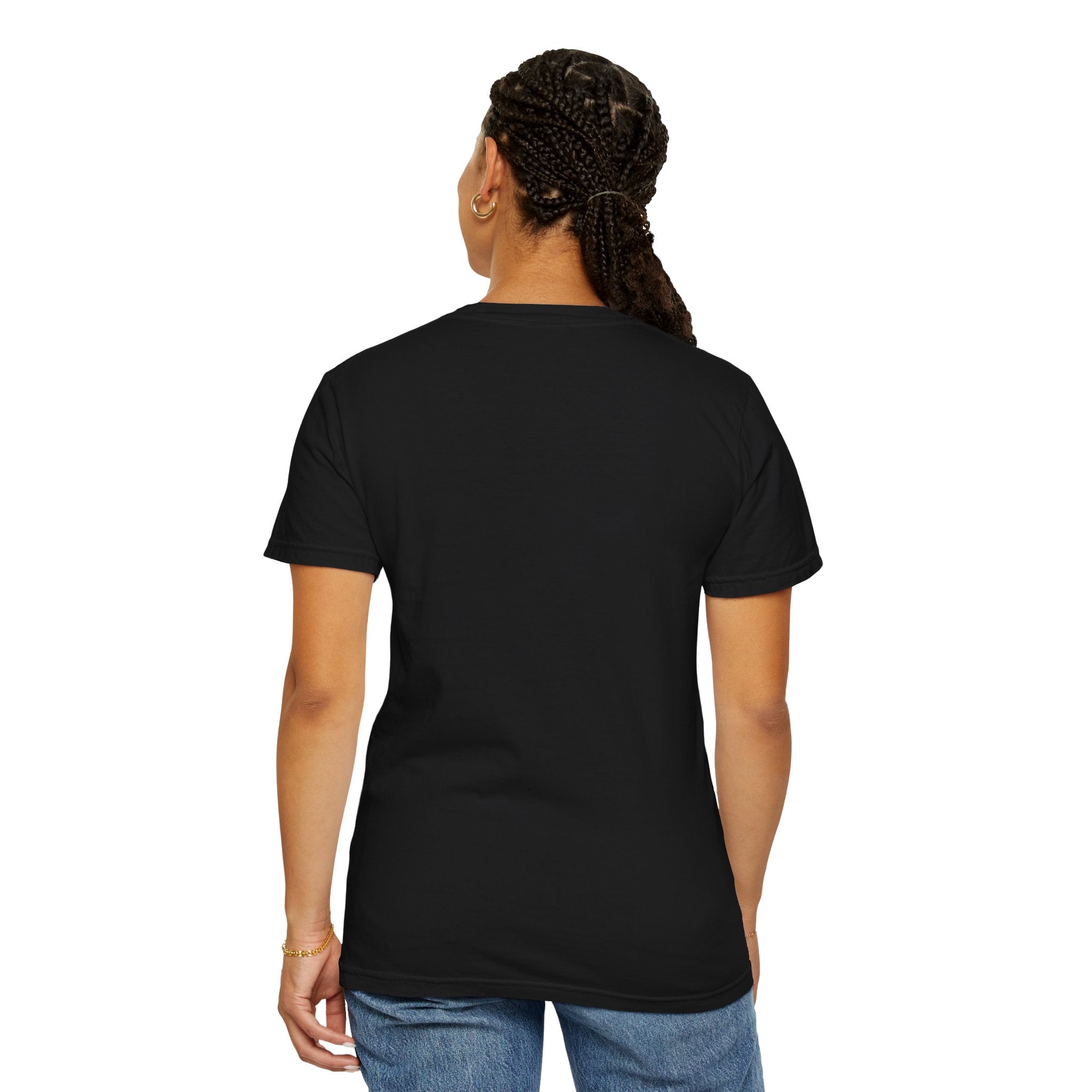 Black / Crew-Neck: ’The M is silent’ - Graphic Tee - T-Shirt