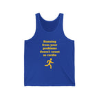 Athletic Heather / Funny Running Tank Top - ’Running From Your Problems’ Tank - Tank Top