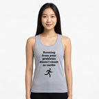 Athletic Heather / Funny Running Tank Top - ’Running From Your Problems’ Tank - Tank Top