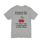 Athletic Heather / Graphic Tee — ’Proppa Ganda’ Cherries Funny Tee - T-Shirt