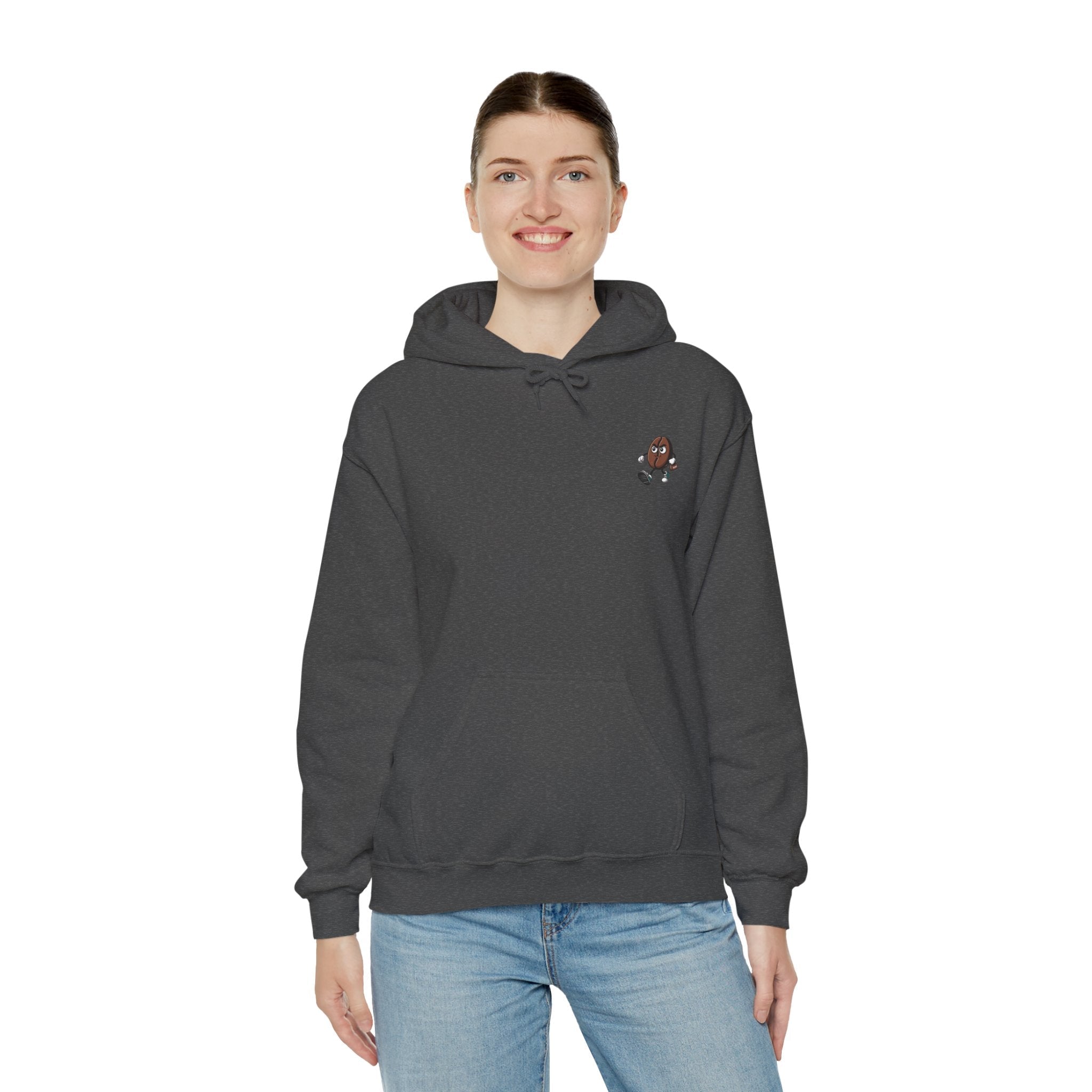 Dark Heather / Hoodie: ’Back to the Grind’ - Graphic Pullover - Hoodie