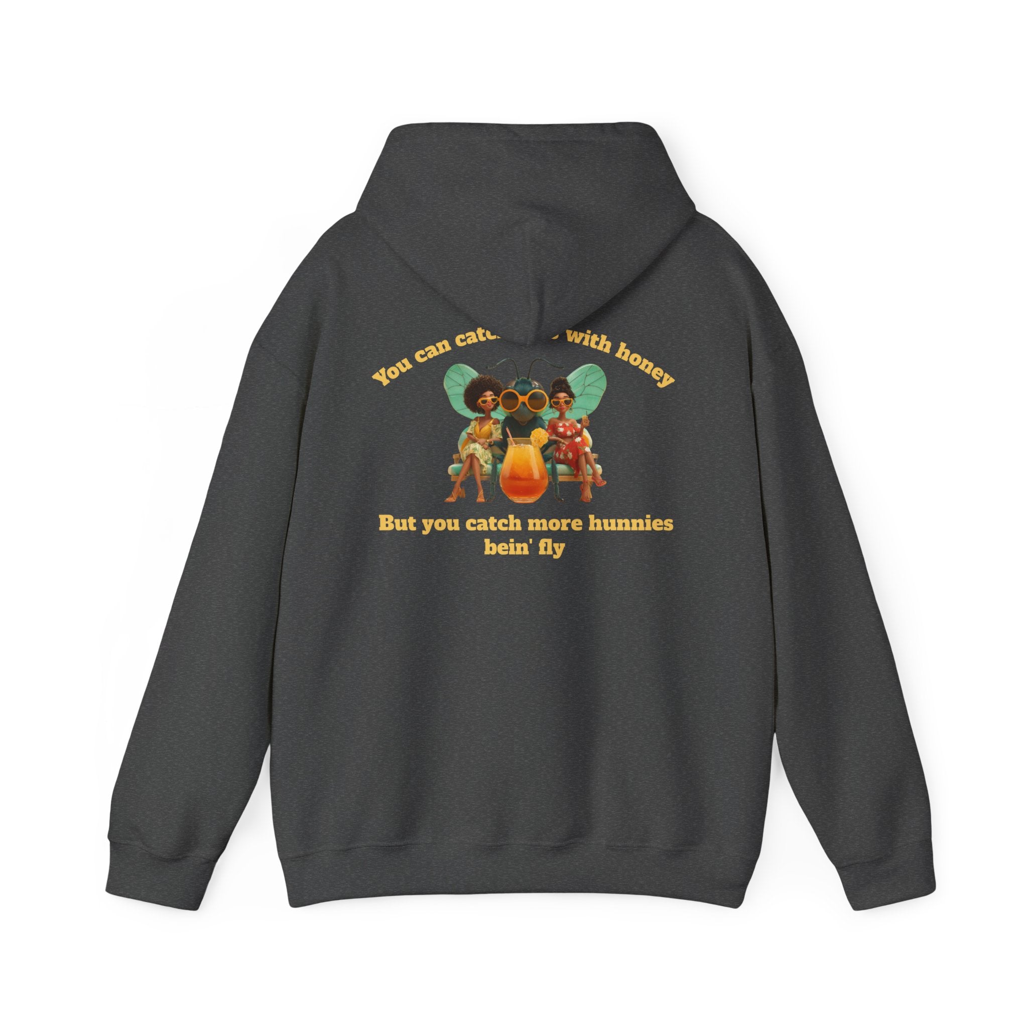 Dark Heather / Hoodie: ’Catch More Hunnies’ - Unisex Heavy Blend™ Hooded Sweatshirt - Hoodie