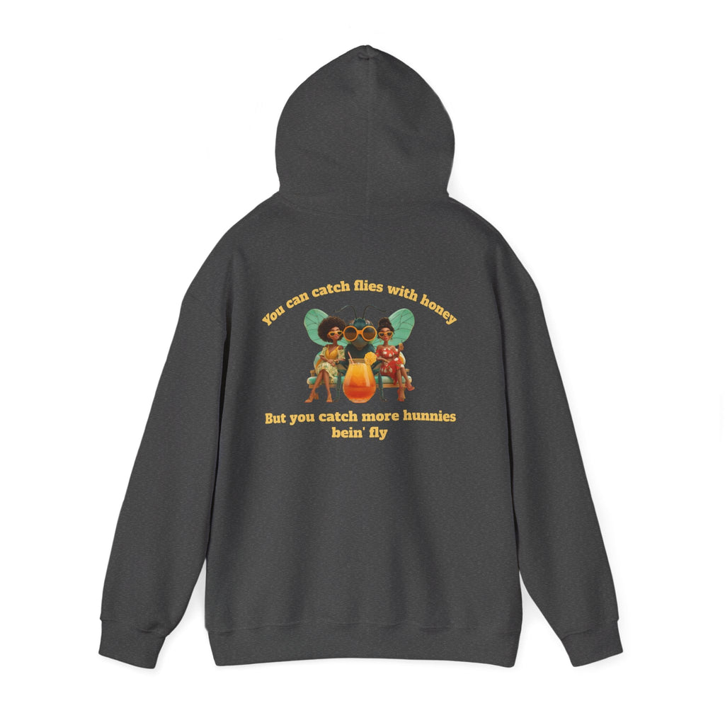 Dark Heather / Hoodie: ’Catch More Hunnies’ - Unisex Heavy Blend™ Hooded Sweatshirt - Hoodie