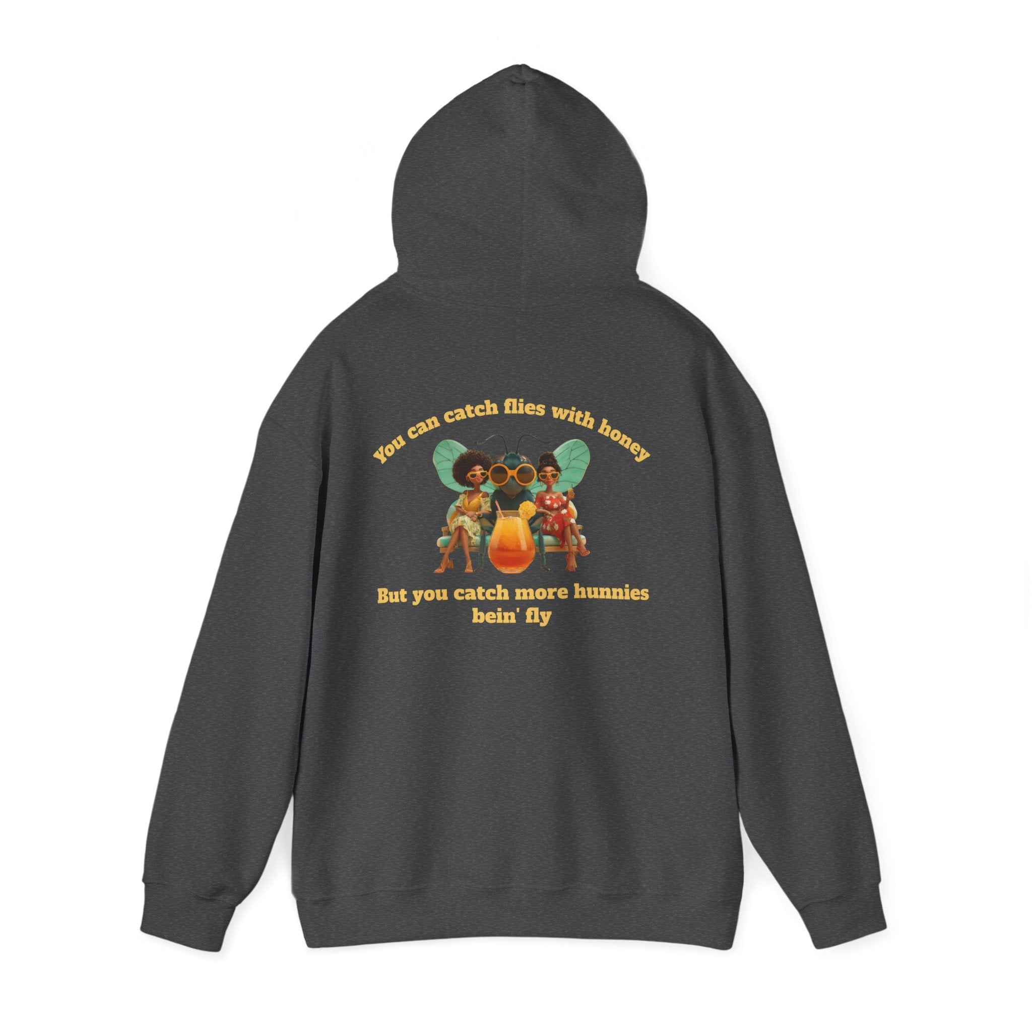 Dark Heather / Hoodie: ’Catch More Hunnies’ - Unisex Heavy Blend™ Hooded Sweatshirt - Hoodie