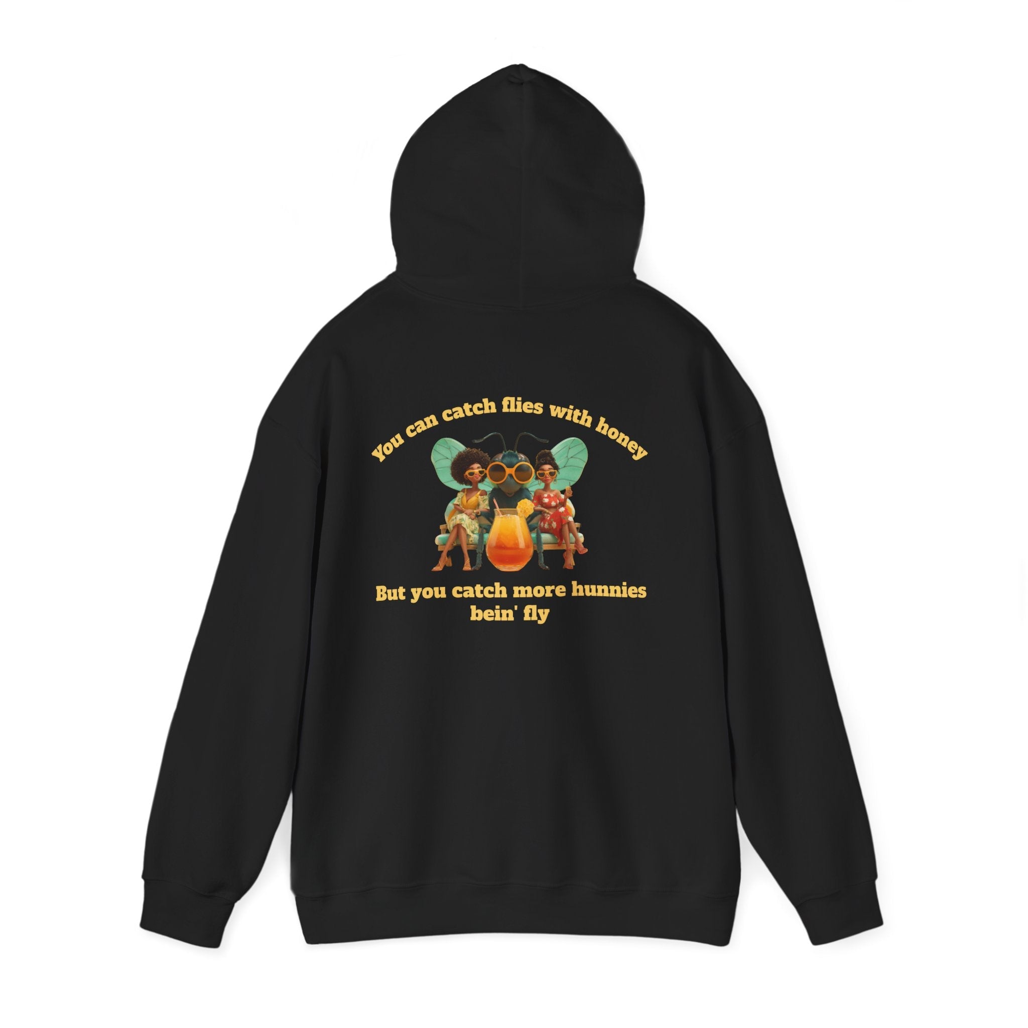 Black / Hoodie: ’Catch More Hunnies’ - Unisex Heavy Blend™ Hooded Sweatshirt - Hoodie