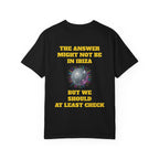 Black / Ibiza Disco Ball Tee, ’The Answer Might Not Be in Ibiza but We Should At Least Check’ - T-Shirt