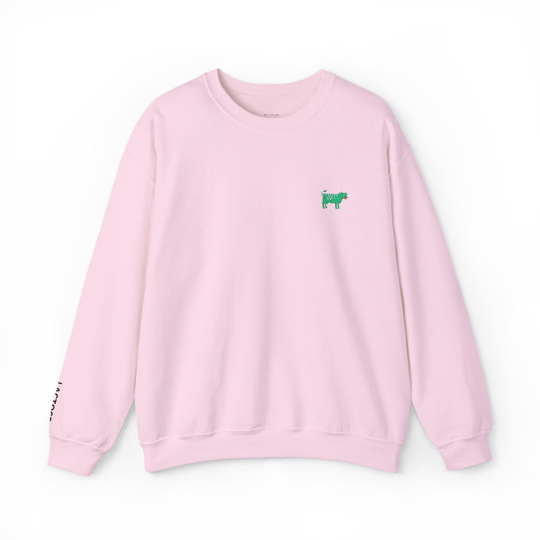 Light Pink / ’Lactose’ Sweatshirt, Cow Comedy/Parody - Sweatshirt