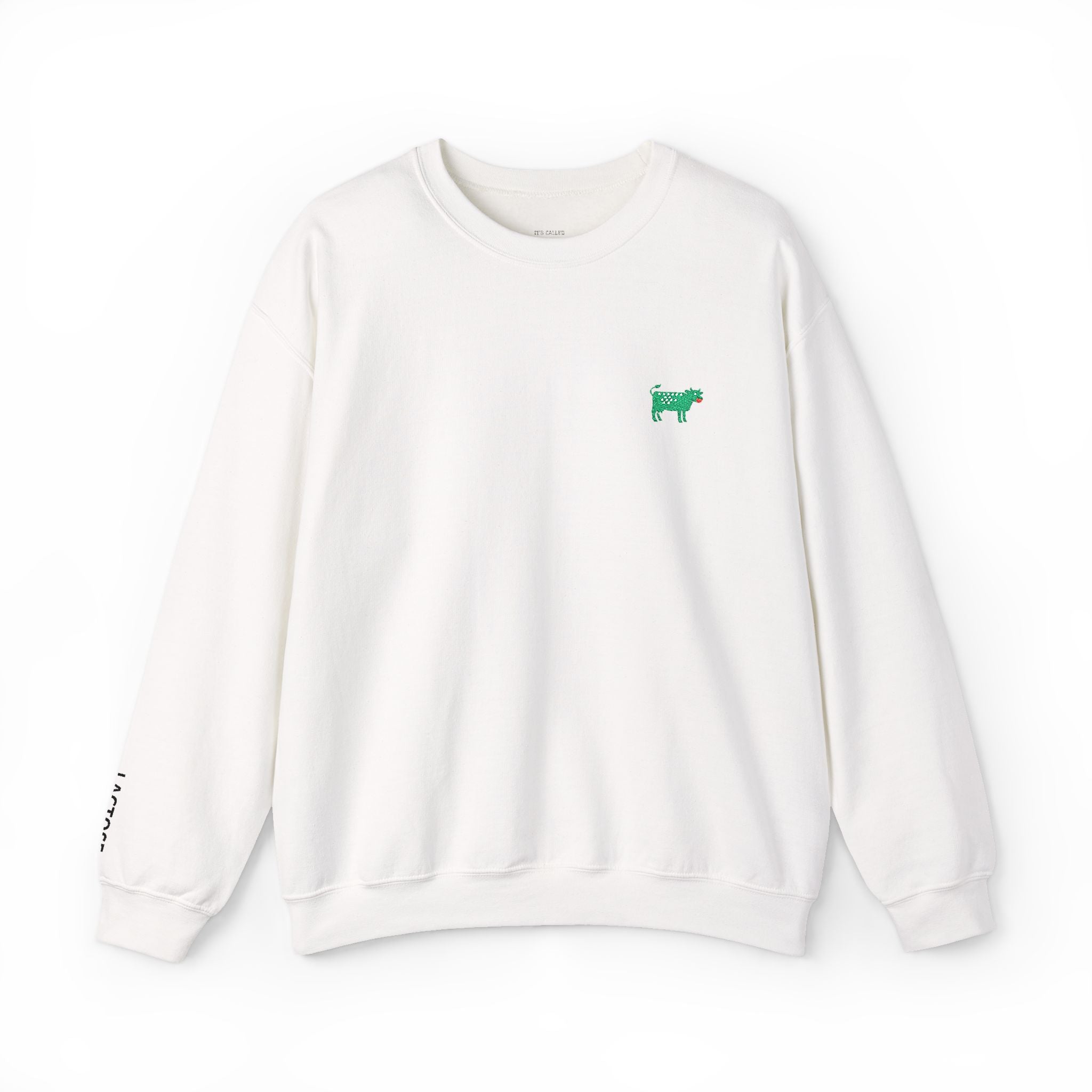 White / ’Lactose’ Sweatshirt, Cow Comedy/Parody - Sweatshirt