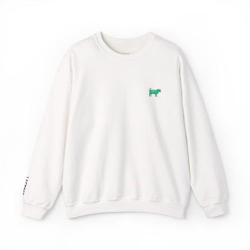 White / ’Lactose’ Sweatshirt, Cow Comedy/Parody - Sweatshirt