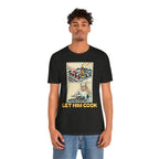 Black Heather / ’Let Him Cook’ Tee — Funny Foodie & Music Lover T‑Shirt - T-Shirt