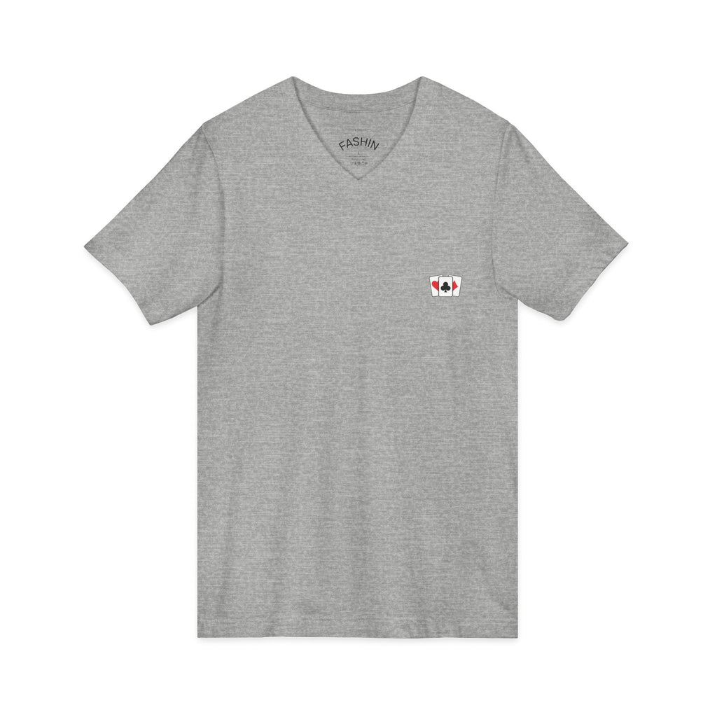 Athletic Heather / V-Neck: Marriage Humor - ’Hot Hand’ Graphic Tee - V-neck