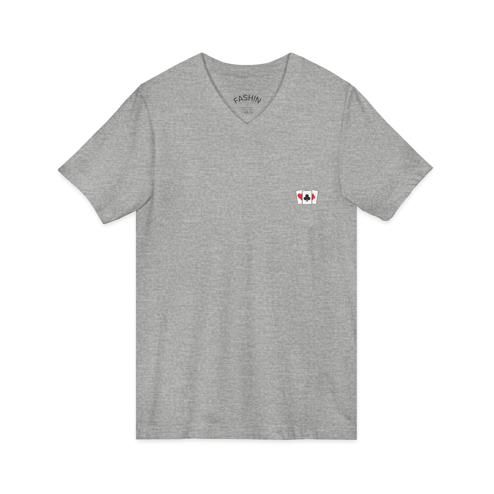 Athletic Heather / V-Neck: Marriage Humor - ’Hot Hand’ Graphic Tee - V-neck