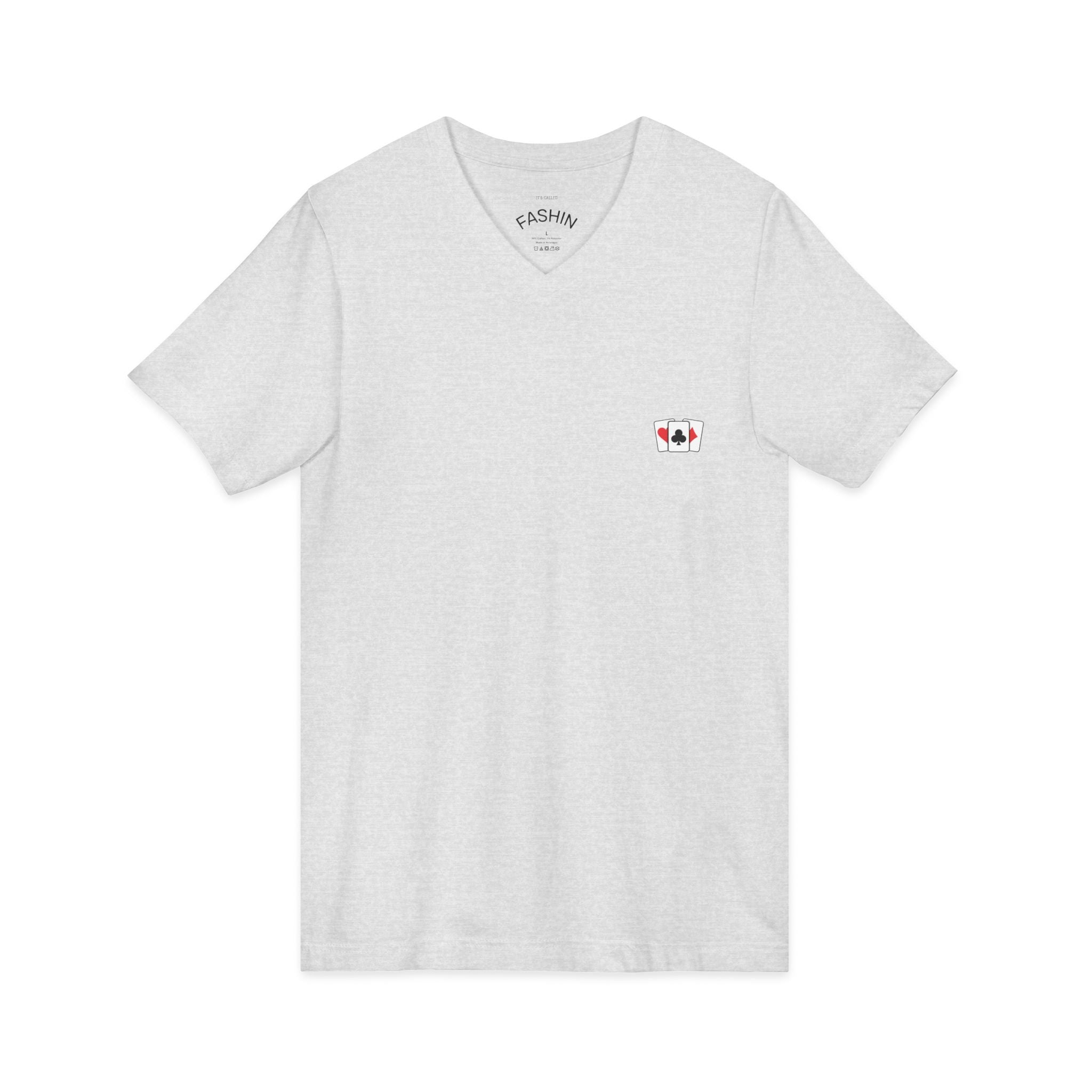 White / V-Neck: Marriage Humor - ’Hot Hand’ Graphic Tee - V-neck